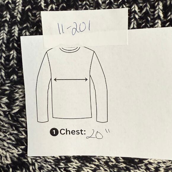 GAP BLACK WHITE BELTED CARDIGAN RIBBED CUFFS POCKETS COZY LARGE - Picture 9 of 9